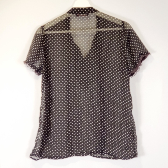 Devoted Luxury Apparel Sheer Ruffle Blouse - Picture 5 of 8